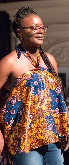 African Print Top - Picture 2 of 2